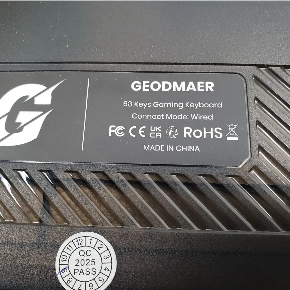 GEODMAER 65% Wired Membrane Gaming Keyboard